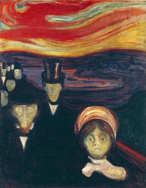 Anxiety. Found in the Collection of Munch Museum, Oslo