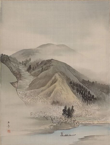 Blossoms by a River, 1800. Creator: Gyokusho Kawabata