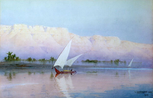 Boat on the Nile, 1903. Artist: Robert Talbot Kelly