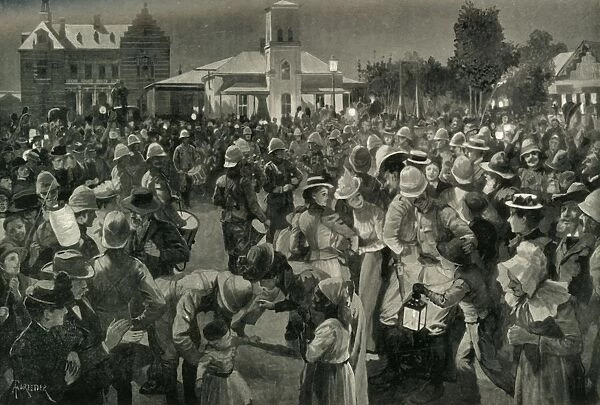 The British Occupation of Bloemfontein - An Evening Concert, 1900. Creator: A Forestier
