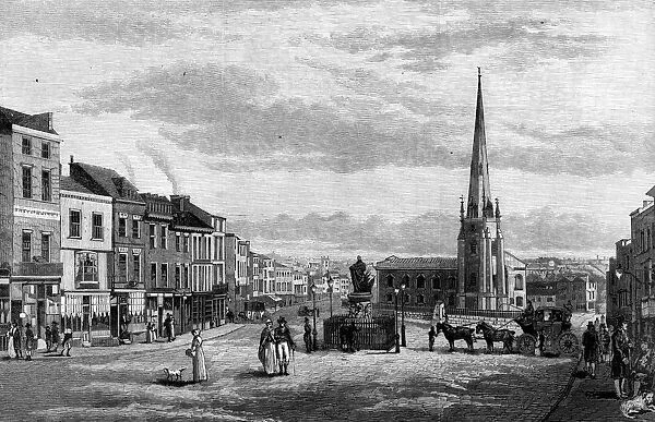 The Bull Ring, with St Martins Church, Birmingham, 1812 (1887)