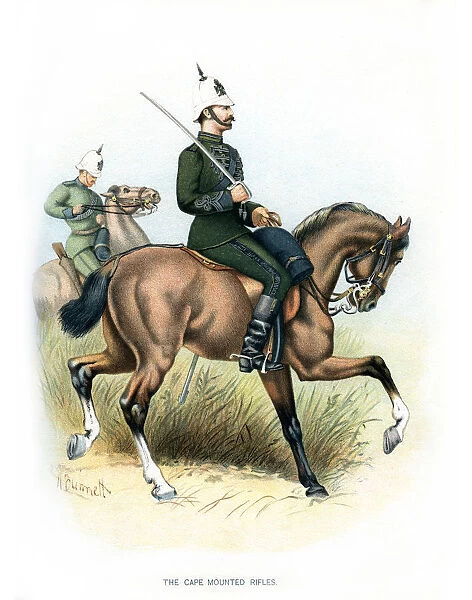 The Cape Mounted Rifles, c1890. Artist: H Bunnett