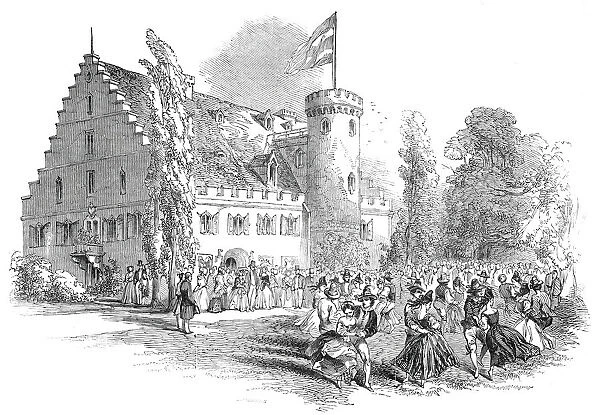 Celebration of His Royal Highness Prince Alberts birthday, at Rosenau, 1845