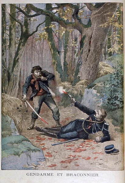 Gendarme and Poacher, Beziers, France, 1895. Artist: Henri Meyer