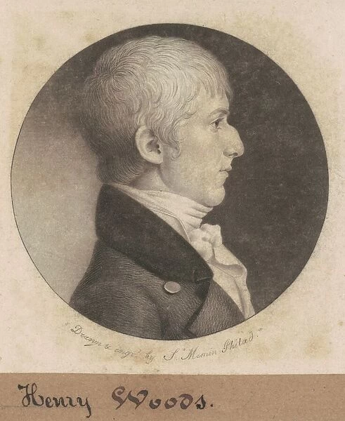 Henry Woods, 1802. Creator: Charles Balthazar Julien Fevret de Saint-Memin