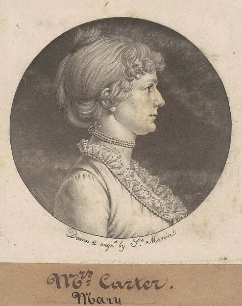 Mary Nelson Carter, 1801. Creator: Charles Balthazar Julien Fevret de Saint-Mé