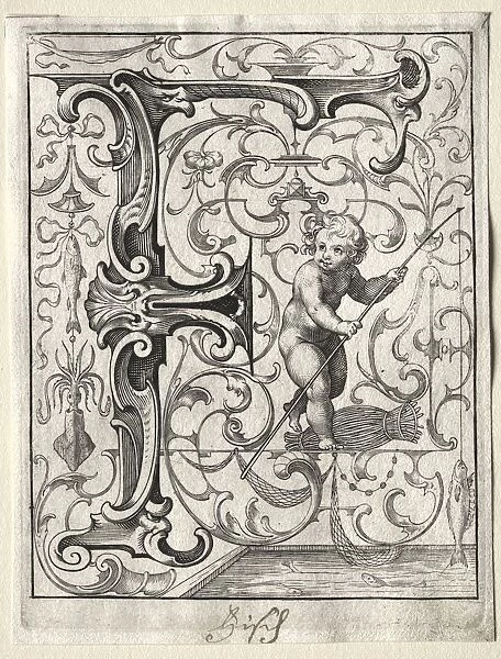 New ABC Booklet: F, 1627. Creator: Lucas Kilian (German, 1579-1637)