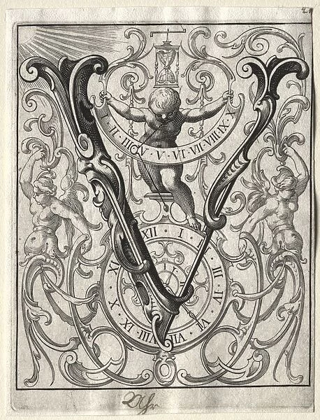 New ABC Booklet: V, 1627. Creator: Lucas Kilian (German, 1579-1637)