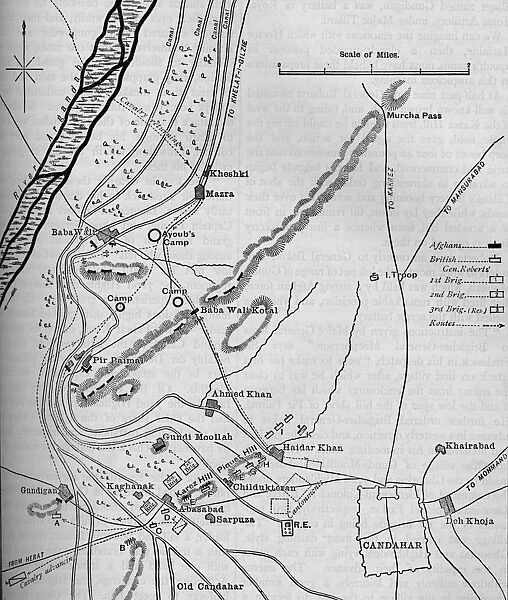 Plans of the Battle of Candahar, (September 1, 1880), c1880