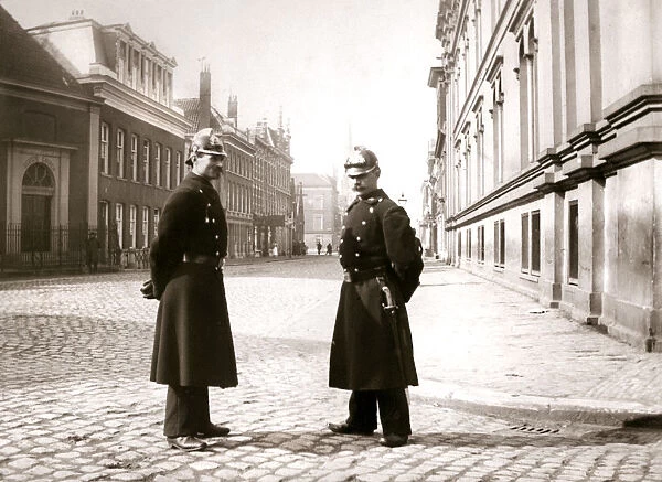 Policemen, Rotterdam, 1898. Artist: James Batkin