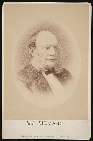 Portrait of Carl Wilhelm Siemens (1823-1883), Before 1876. Creator: William Notman