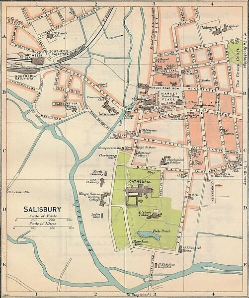 Salisbury, c20th Century. Artist: John Bartholomew