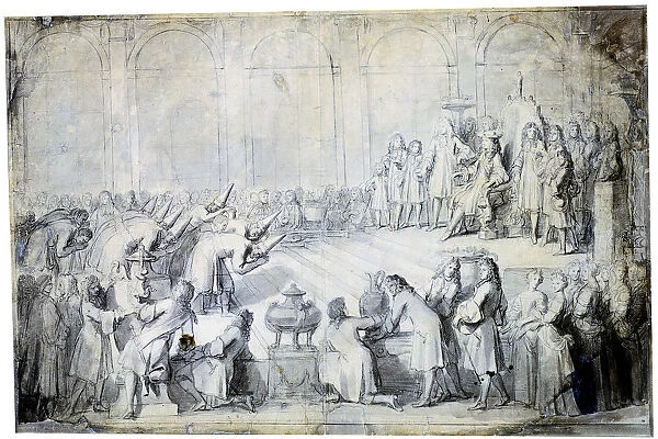 The Siamese Ambassadors before the King, 1686. Artist: Charles le Brun