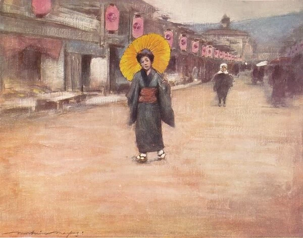 A Street in Kioto, c1887, (1901). Artist: Mortimer L Menpes