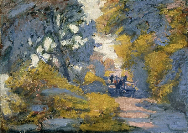 A Sunlit Road, late 19th or 20th century. Artist: Jules Leon Flandrin