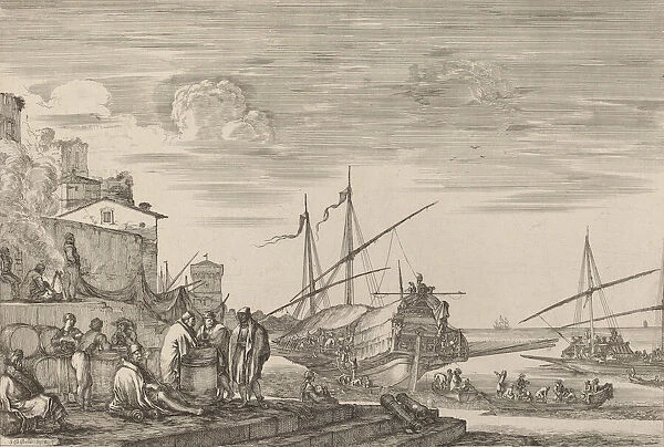 View of Several Houses Facing the Port, probably c. 1654  /  1655