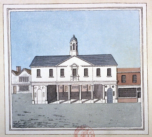 View of Romford Market House, Essex, c1800