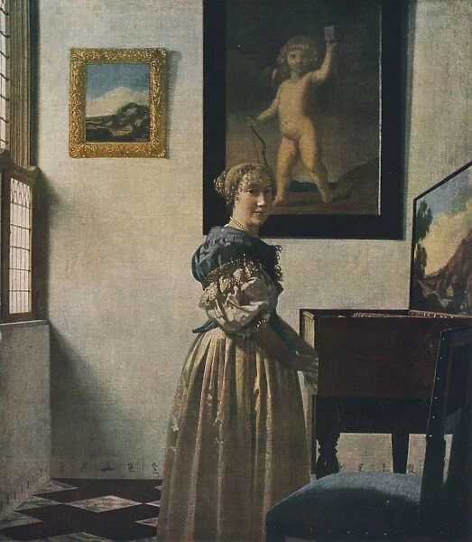 A Young Woman Standing at a Virginal, about 1670-1672. Artist: Jan Vermeer