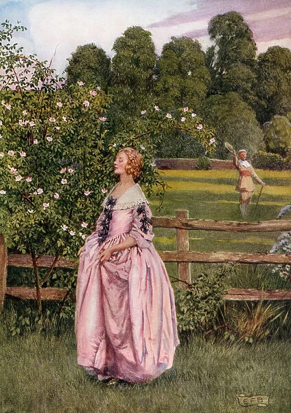 Coloured Illustration By Eleanor Fortescue Brickdale Illustrating The Poem The Manly Heart By Wither. From The Book Palgraves Goldentreasury Of Songs And Lyrics Published 1919