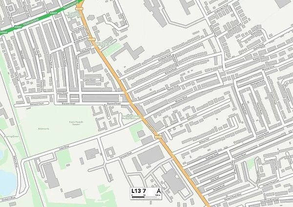 Liverpool L13 7 Map