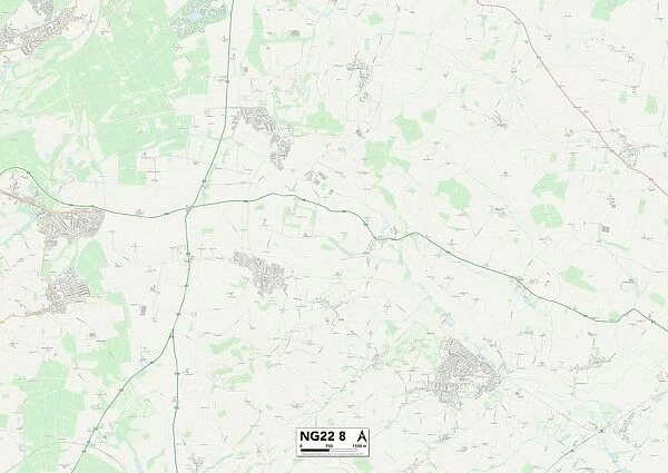 Newark and Sherwood NG22 8 Map