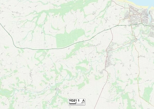 North Yorkshire YO21 1 Map