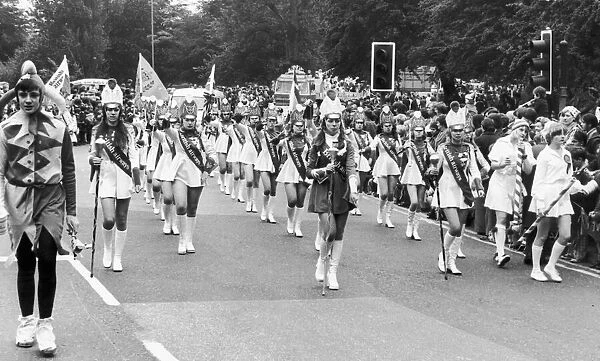 British Airways majorettes seen here taking part in the Coventry Silver Jubilee Carnival