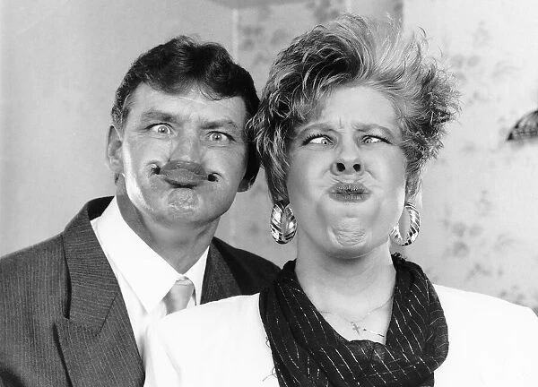 Father and daughter Gordon and Dawn Blacklock are experts at gurning but Gordon is in