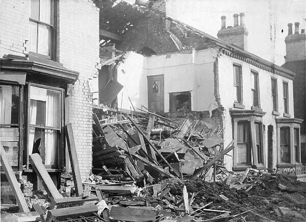 Stamford Street, Edge Hill in Liverpool, Merseyside, severely damaged during The