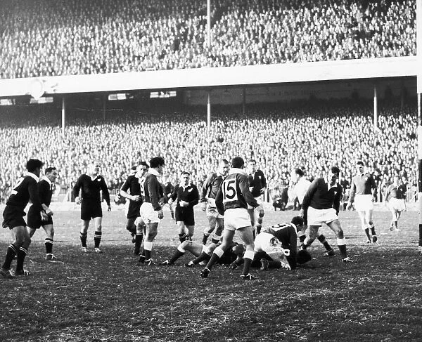 Wales v All Blacks New Zealand Tour of the UK Cardiff Arms Park 21st December 1963