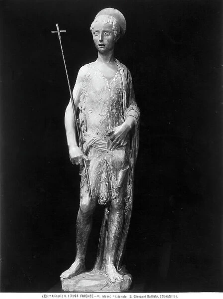 Saint John the Baptist as a child, marble, Desiderio da Settignano (1430 ca.-1464), The Bargello National Museum, Florence