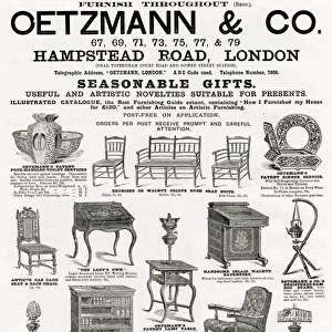 Advert for Oetzmann & Co. Victorian furniture 1890