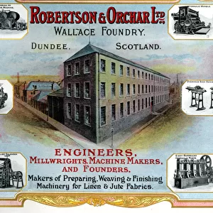 Advert, Robertson & Orchar Ltd, Dundee, Scotland