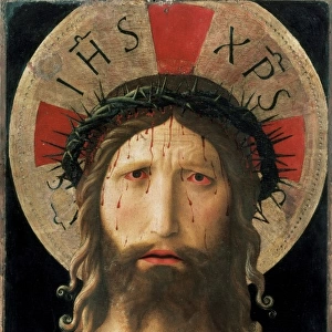 ANGELICO, Fra (1387-1455). Thorn-crowned Christ