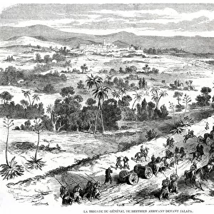 The Brigade of General de Berthier arrives before Xalapa