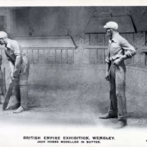 British Empire Exhibition - Jack Hobbs modelled in butter