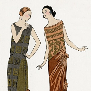 Evening dresses by Drecoll, and Philippe and Gaston
