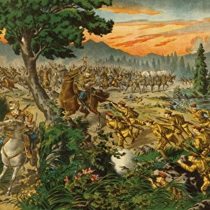 The first battle near Manturia i. e. Manchuria. The Japanese