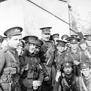 Group of British soldiers, WW1