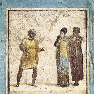 ITALY. Pompeii. House of Casca Longus. Actors wearing