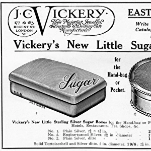 J C Vickery sugar boxes, WW1 rationing
