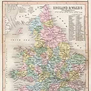 Map / England & Wales 1857
