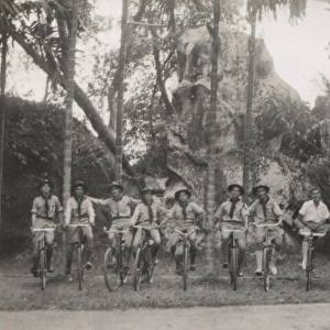 Seychelles Scouts on Bicycles