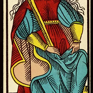 Tarot Card - Reyne de Baton (Queen of Clubs)