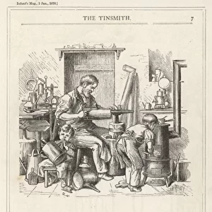 Tinsmith in Workshop