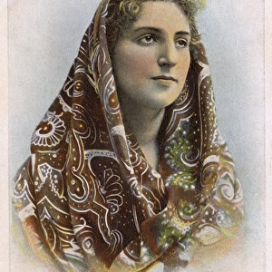 Venetian woman in headscarf