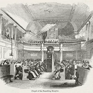 View inside the Chapel, Foundling Hospital, London