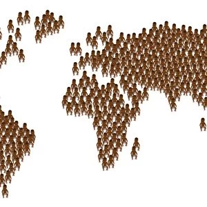 Global overpopulation, conceptual artwork