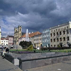 Buildings around the town square