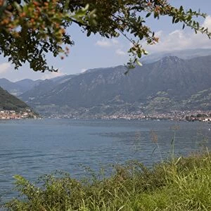 Lakeside near Sulzano, Lake Iseo, Lombardy, Italian Lakes, Italy, Europe